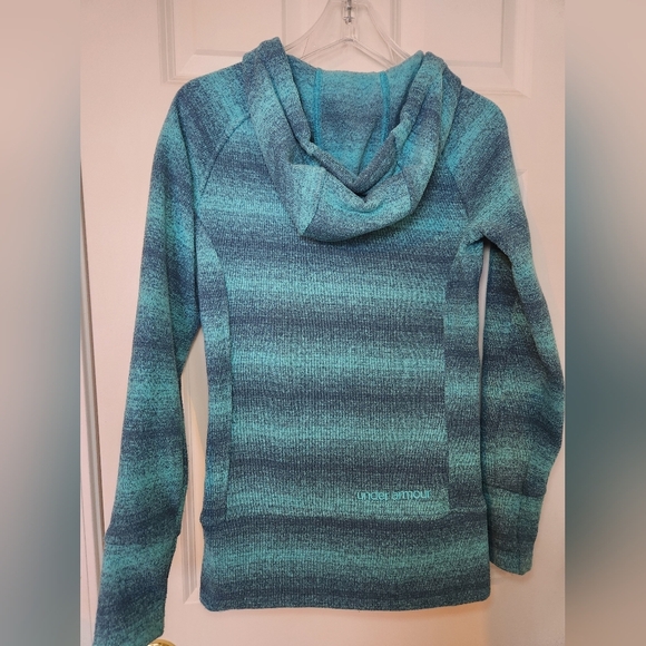 Under Armour Storm Full Zip Hoodie Womens Size XS Long Teal  Sweater - Picture 5 of 7
